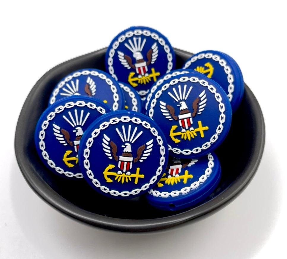 Navy Focal Bead