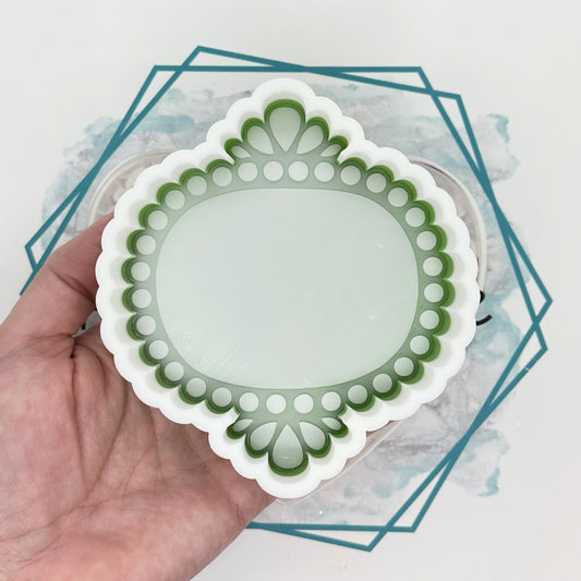 Western Stone Oval Frame Freshie Mold