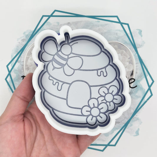 Bee & Flower Hive Freshie Mold