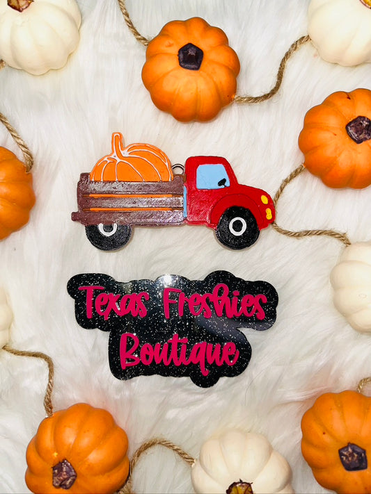 Farm Truck with Pumpkin Car Freshie (Fall)