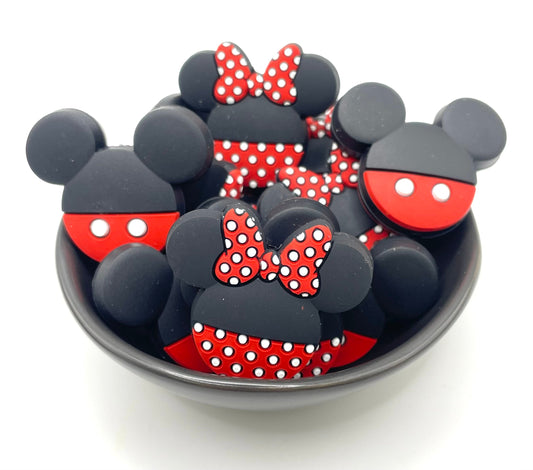 Mr & Mrs Mouse Focal Bead