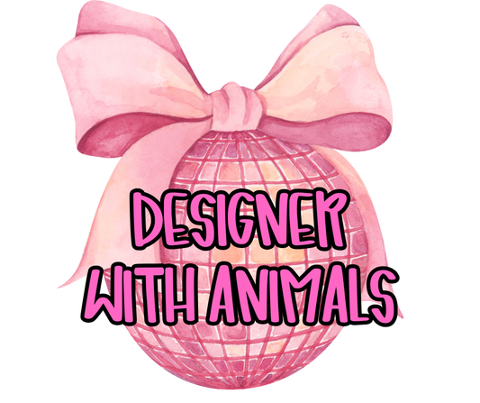 DESIGNER WITH ANIMALS CAR FRESHIE CARD STOCK (CHOOSE IMAGE)