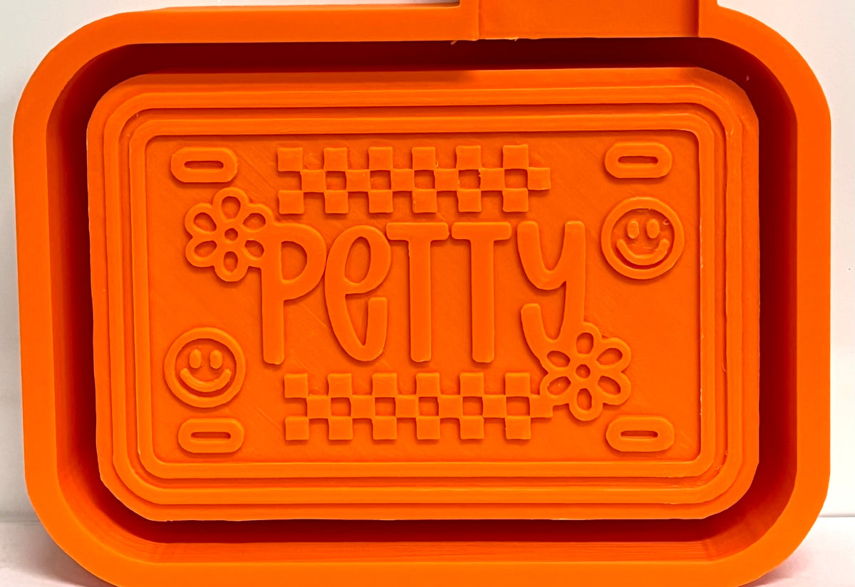 Groovy Checkered Petty Plate Mold