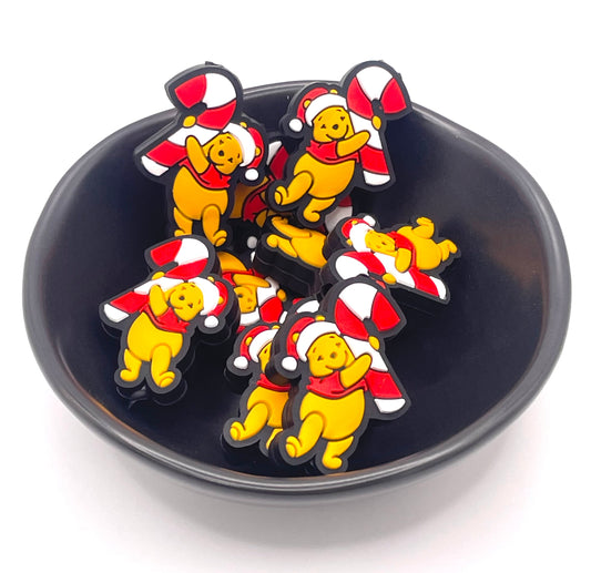 Honey Bear with Candy Cane Focal Bead