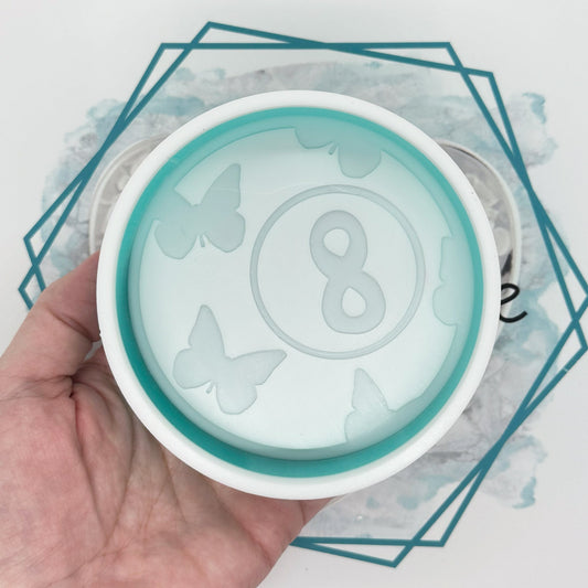 Butterfly 8 Ball Freshie Mold