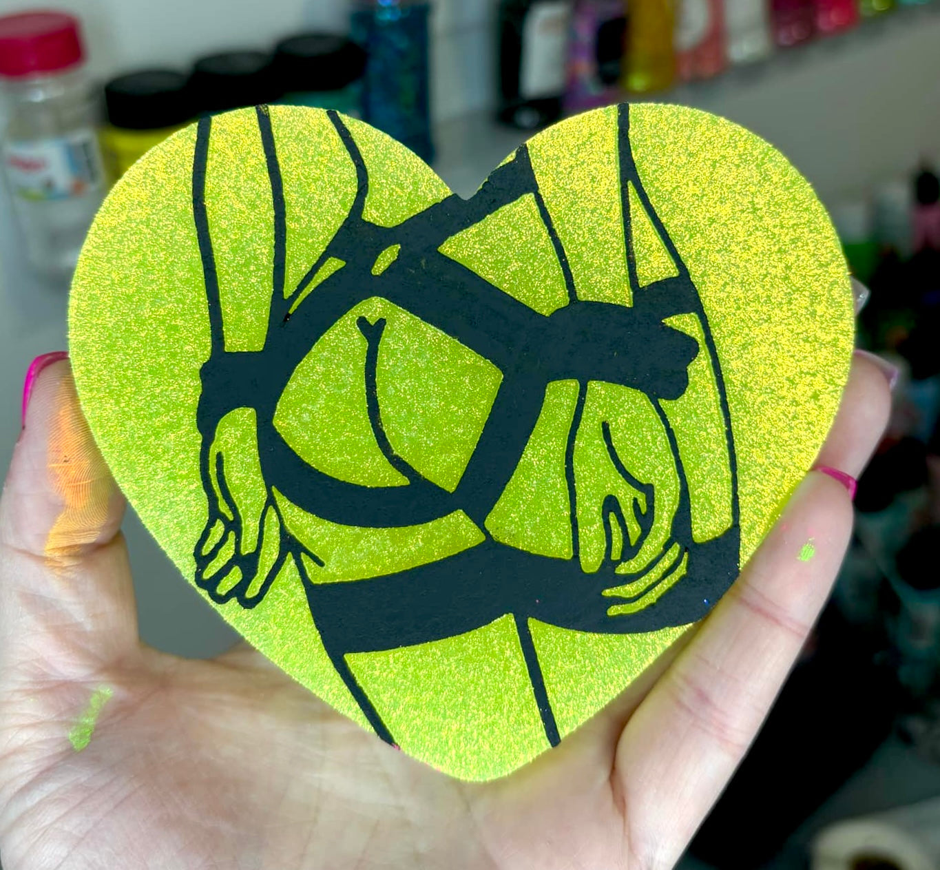 Bondage Booty Heart Mold
