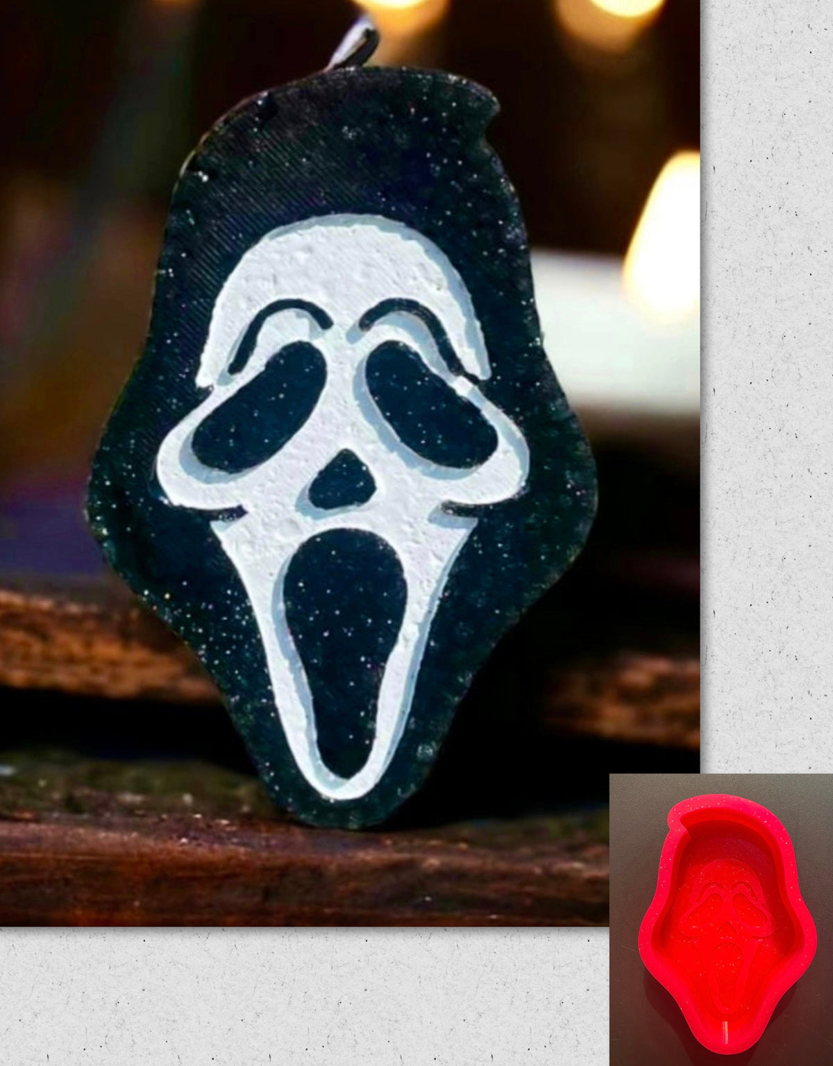 Ghostface Mask Mold & Vent Clip Mold Set