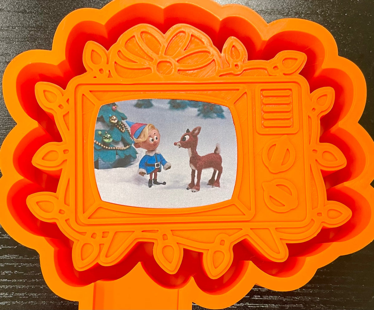 Christmas TV w/ Cardstock Option