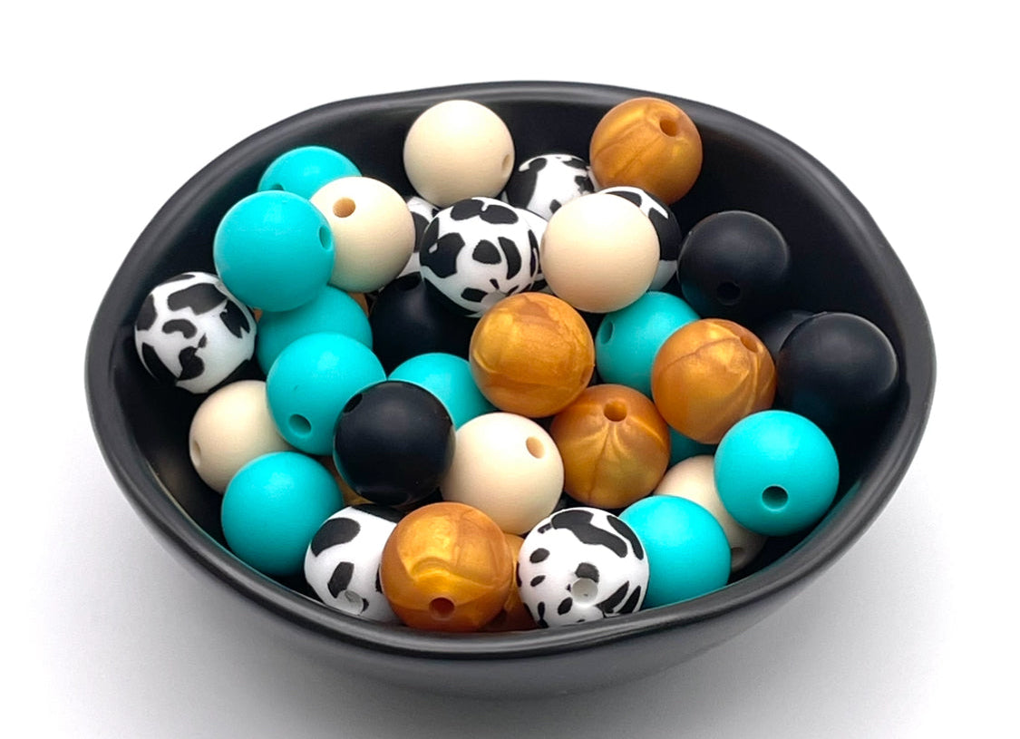 15mm Round Silicone Beads