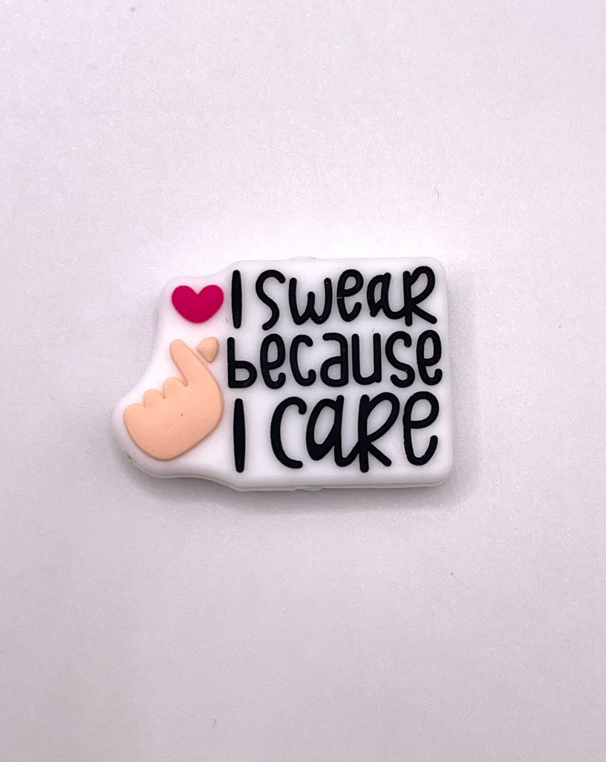 I Swear Because I Care Focal Bead