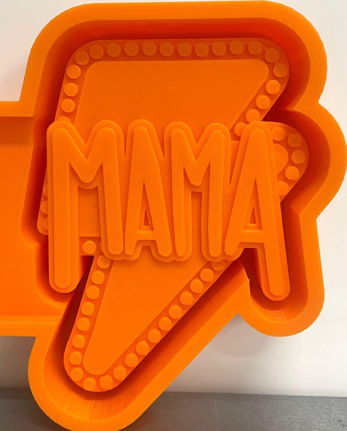 Mama Lightening Bolt Marquee Mold