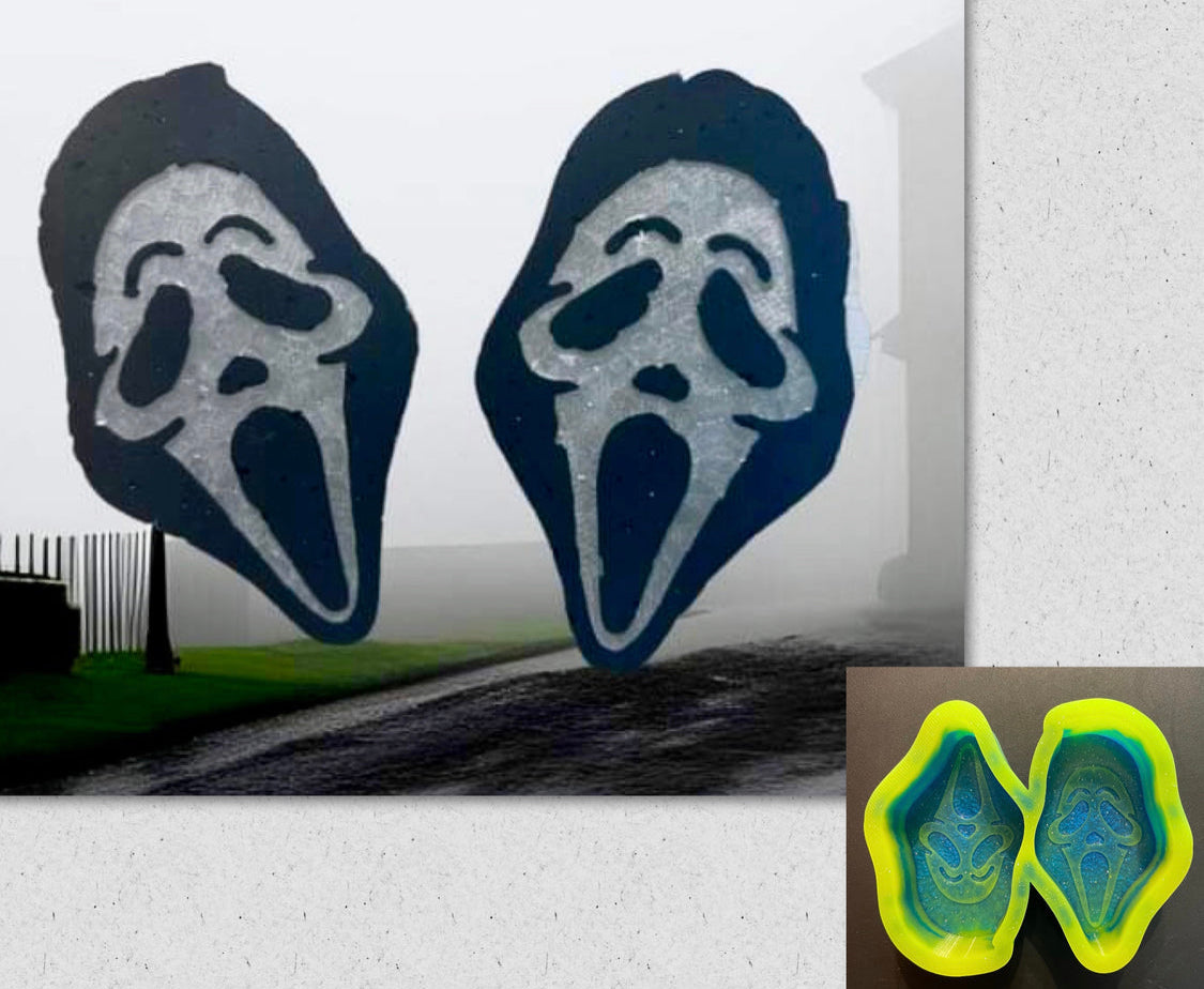 Ghostface Mask Mold & Vent Clip Mold Set