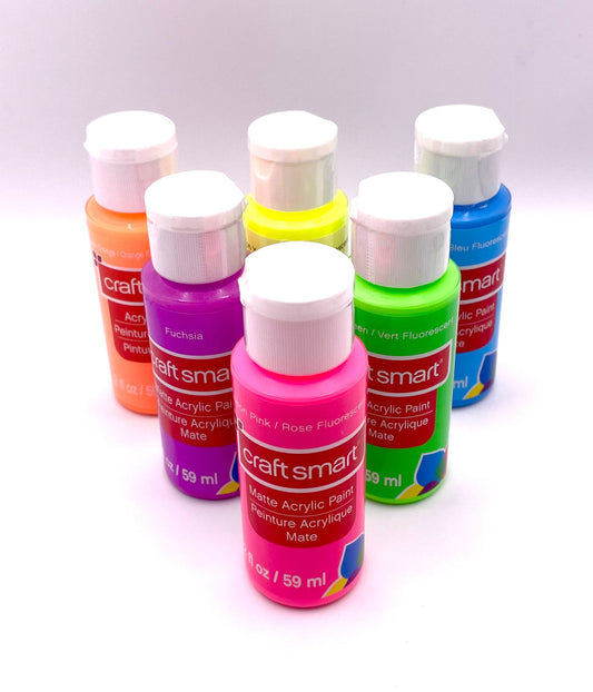 Craft Smart Neon Matte Acrylic Paint