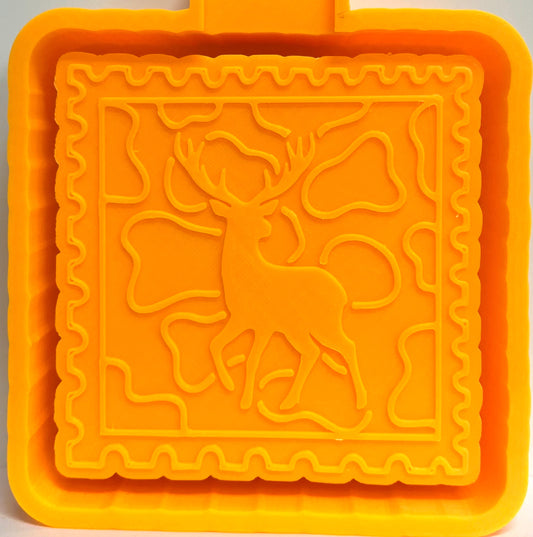 Cutesy Stamp with Camo and Deer Mold