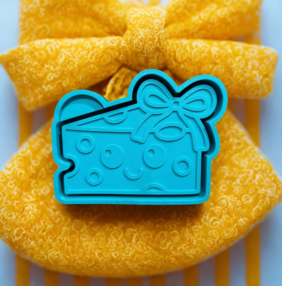 Cute cheese with bow