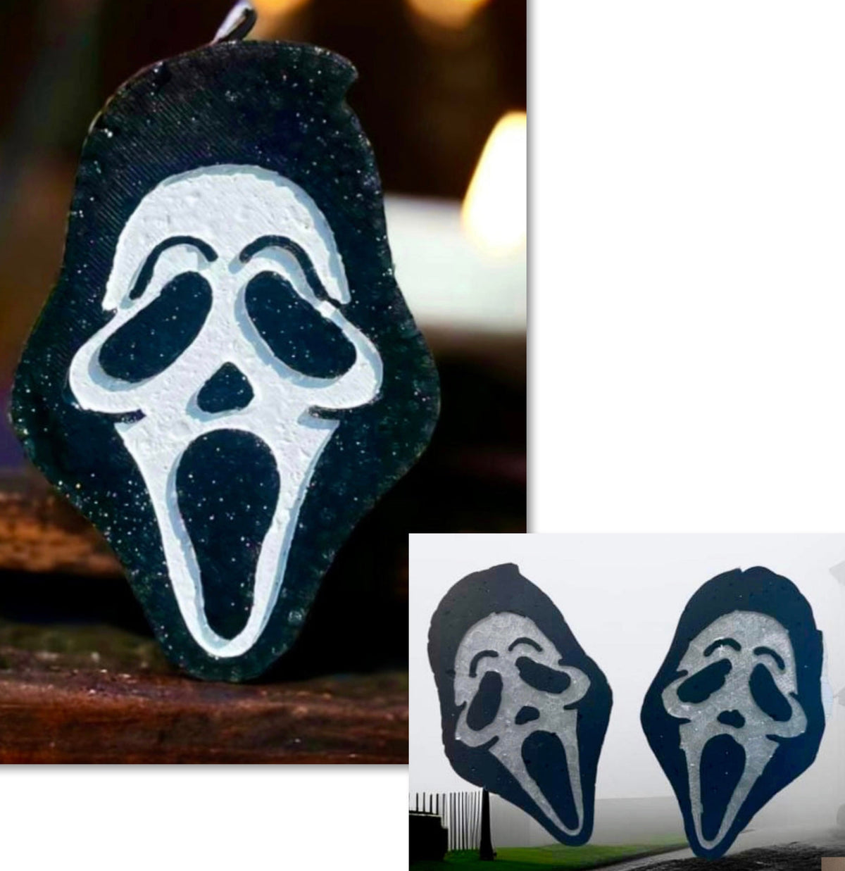 Ghostface Mask Mold & Vent Clip Mold Set