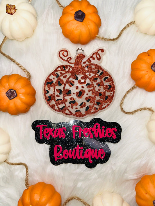 Cheetah Print Pumpkin (Fall) Car Freshie