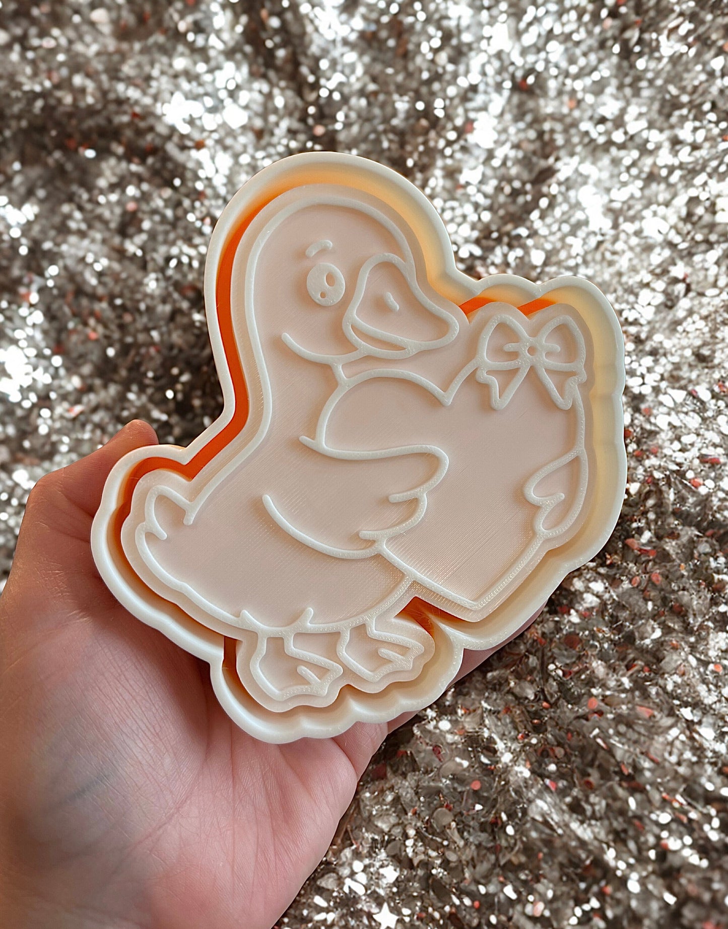 ￼Silly goose with heart