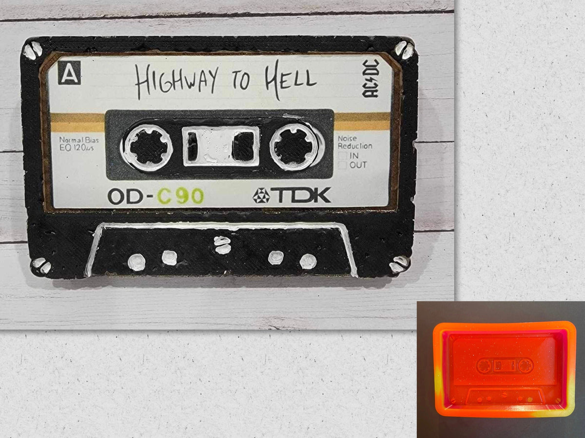 Cassette Tape Mold + Cardstock