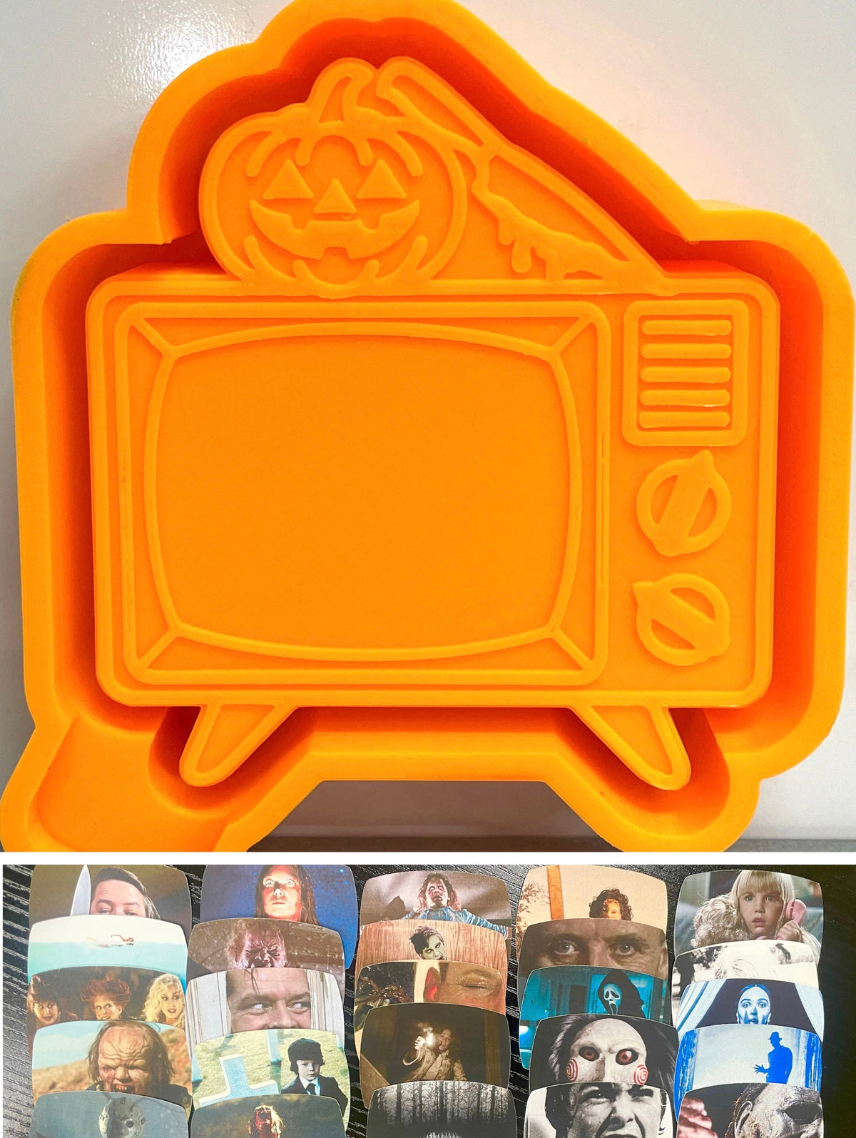 Halloween TV w/ Cardstock Option Mold