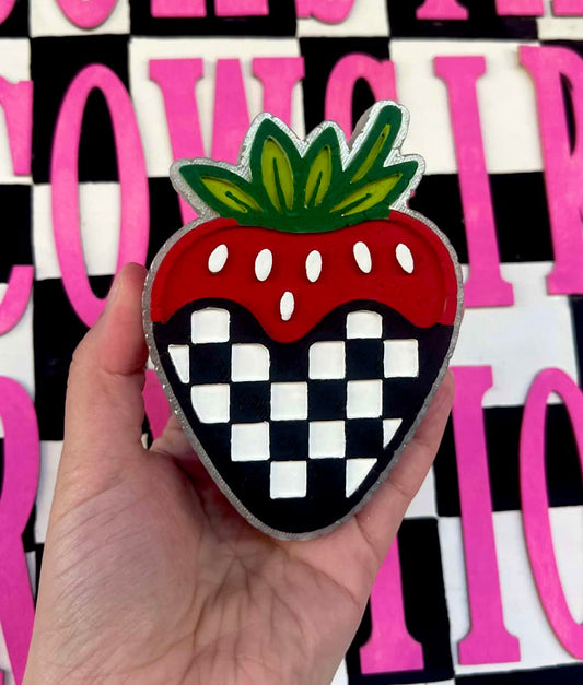 Checkered strawberry
