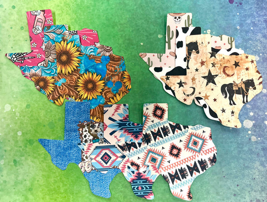 Texas Shape Cardstock - Ready To Ship