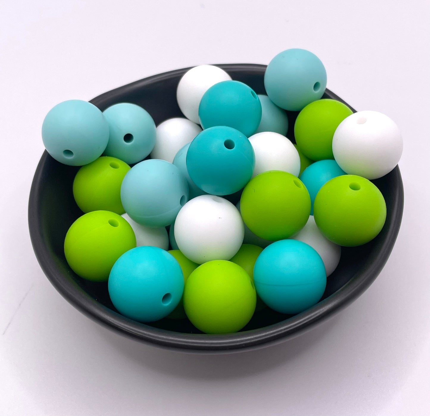 15mm Round Silicone Beads