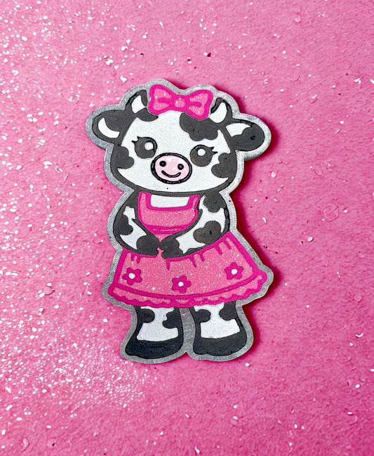 Adorable dairy cow