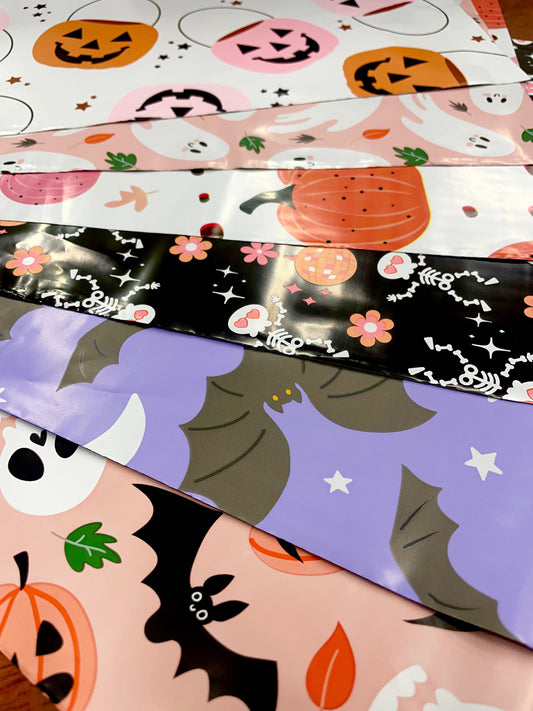 Halloween and Fall Mixed Design Poly Mailers