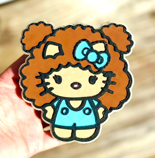Kitty With Afro Mold