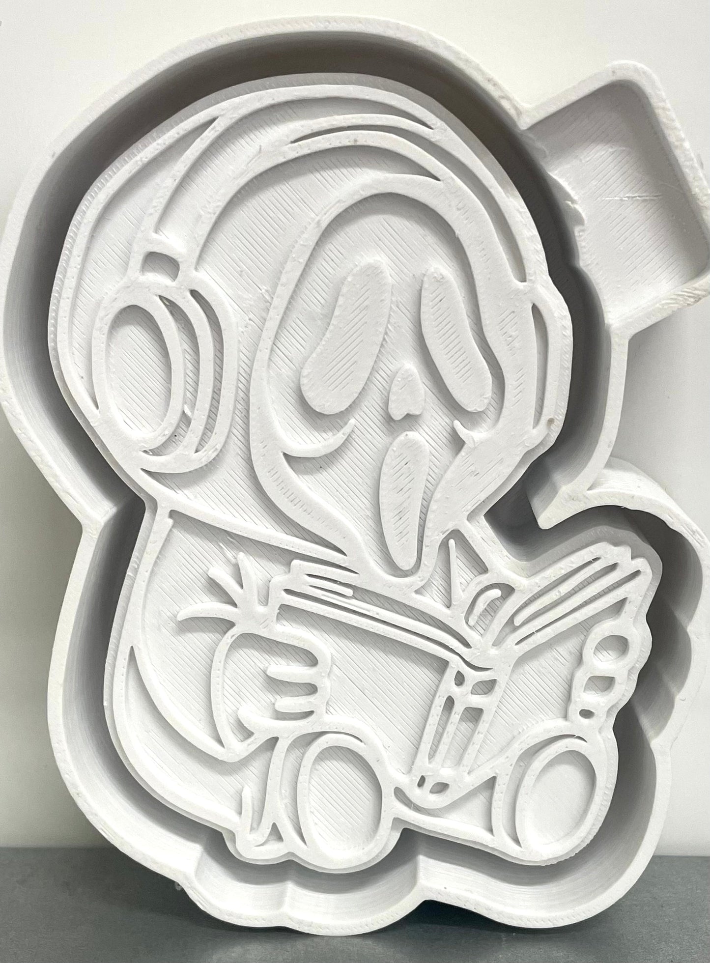 Baby Ghostface Guy with Book Mold