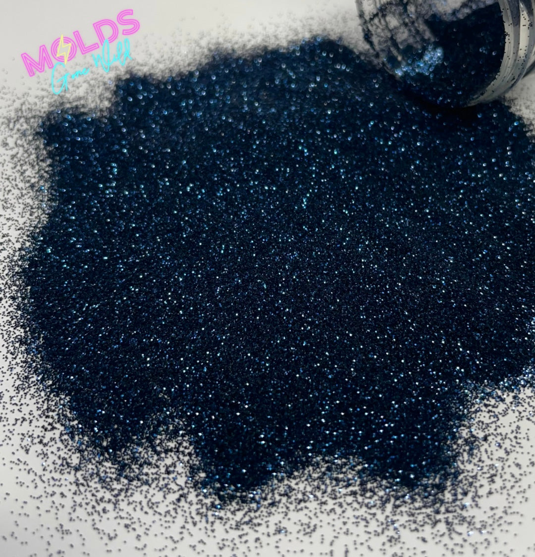Blue On Black Glitter