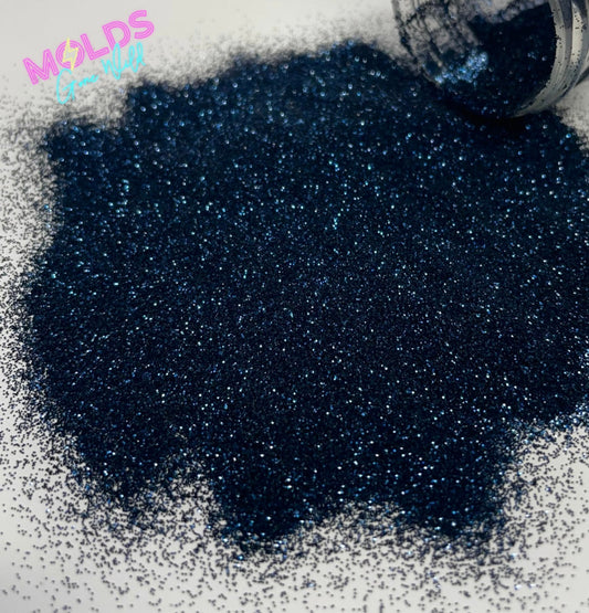 Blue On Black Glitter