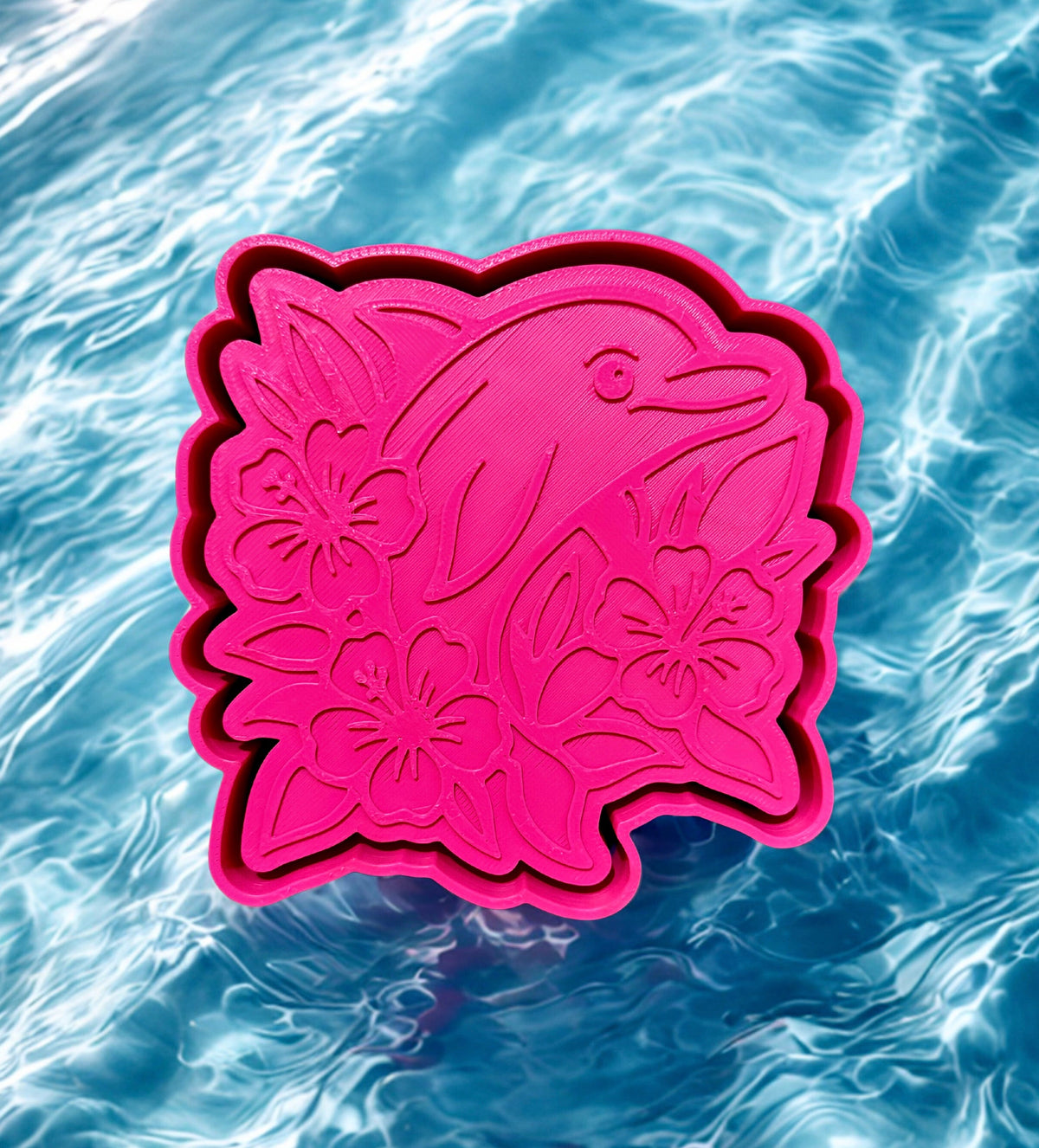 Dolphin with flowers