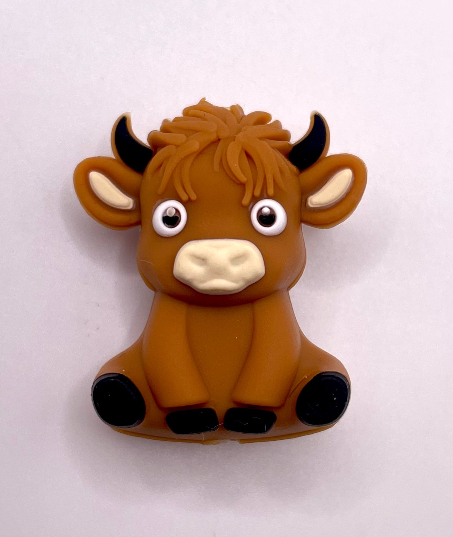 Sitting Highland Cow Focal Bead