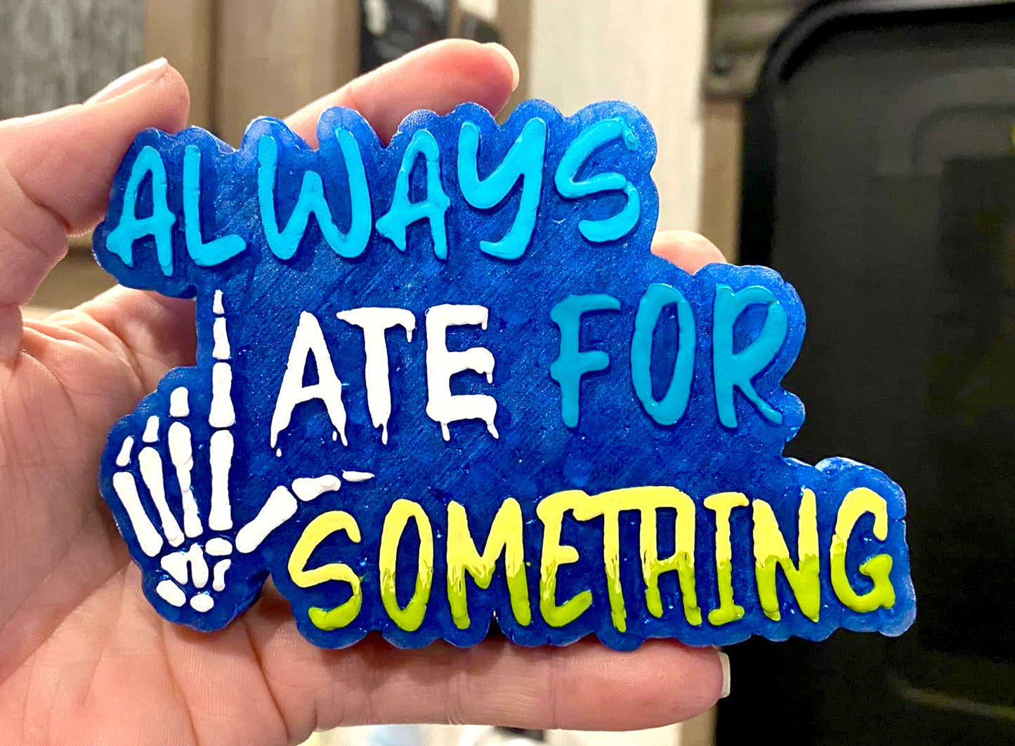 Always Late For Something Skeleton Mold
