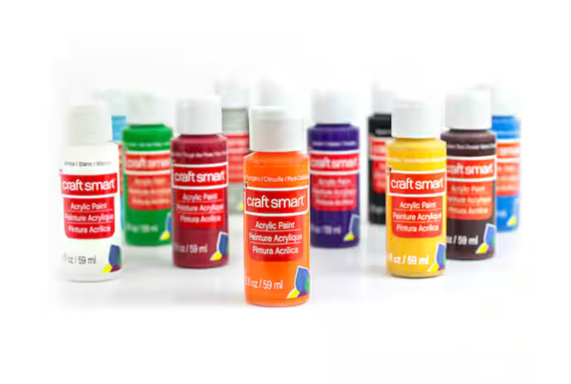 Craft Smart Matte Acrylic Paint Set - 12 Color Set
