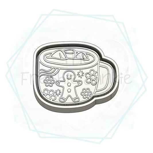 Gingerbread Cocoa Mug Freshie Mold