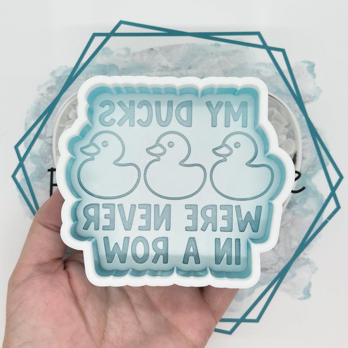 Ducks in a Row Freshie Mold