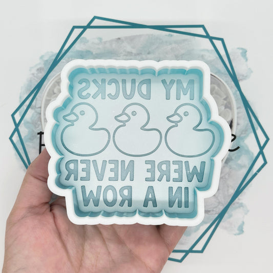 Ducks in a Row Freshie Mold