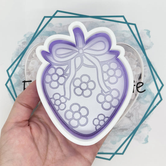 Floral Strawberry Freshie Mold