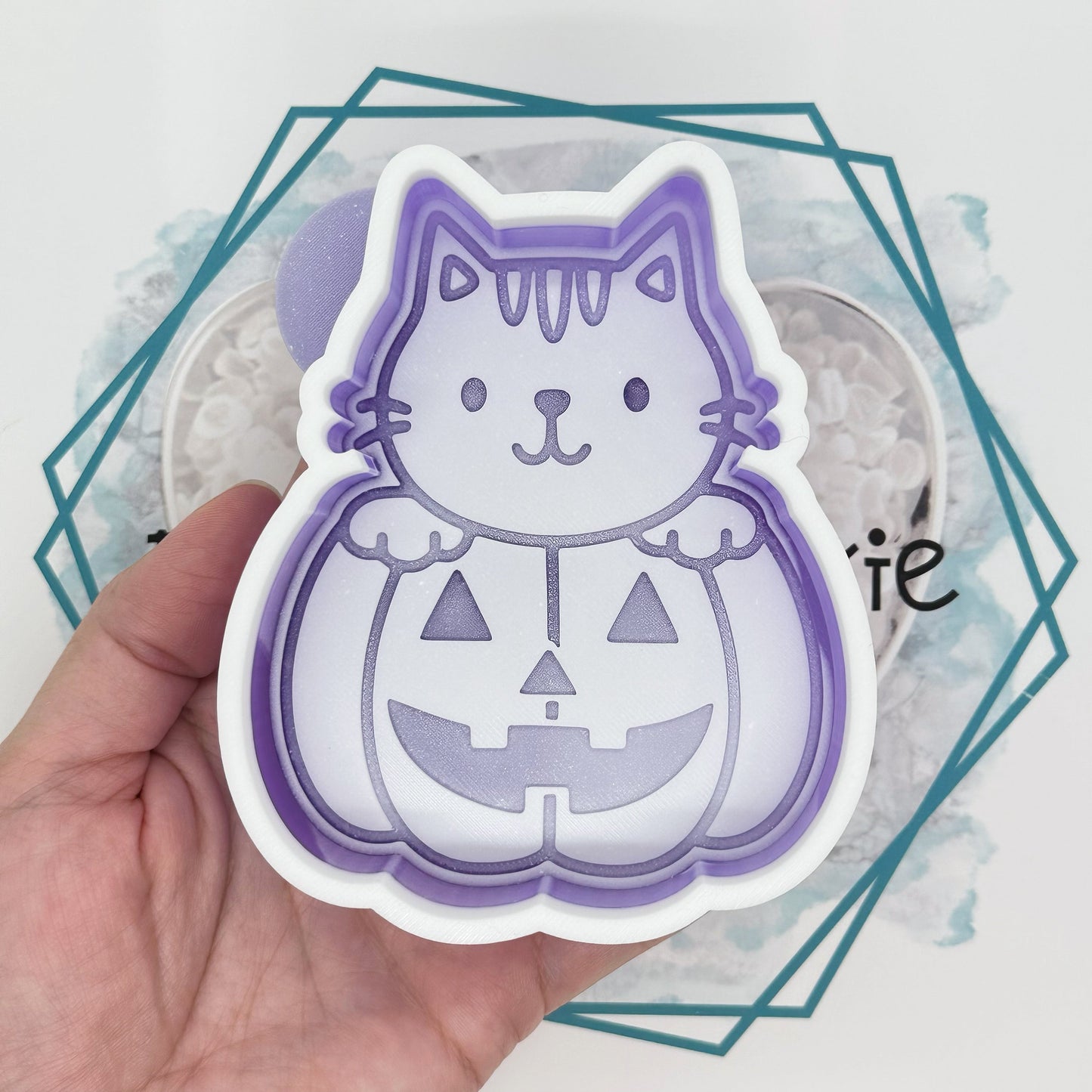 Pumpkin Cat Freshie Mold