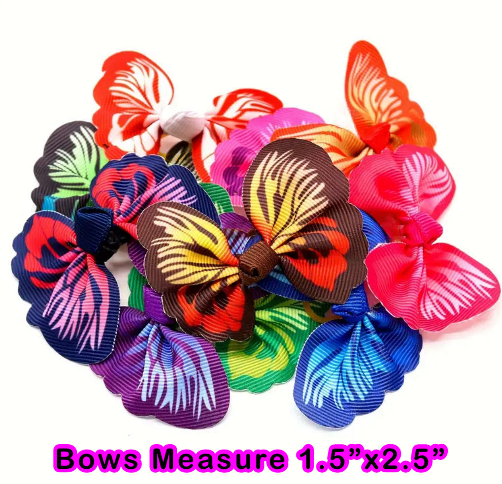 Mini Butterfly Bows Assortment - Pkg of 10