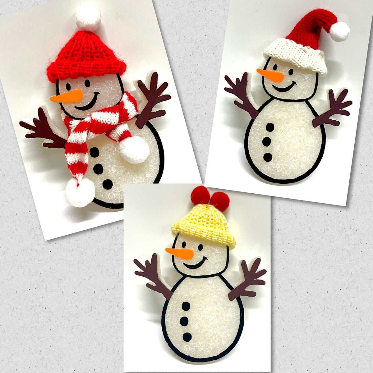 Cactus or Snowman Mold with Hat and Scarf Add On Option
