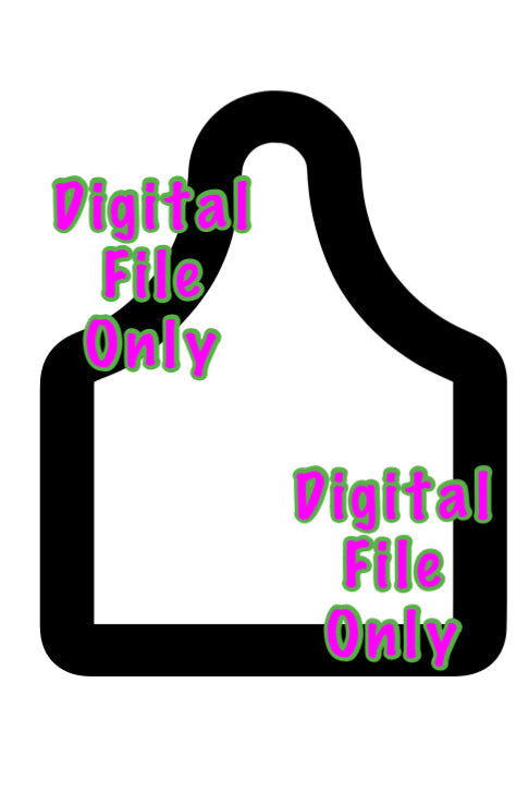 Cow Ear Tag Shaker SVG