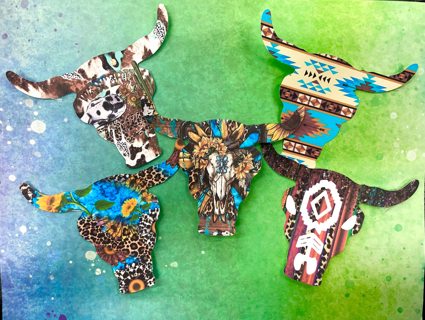 Plain Bull Skull Mold + Cardstock