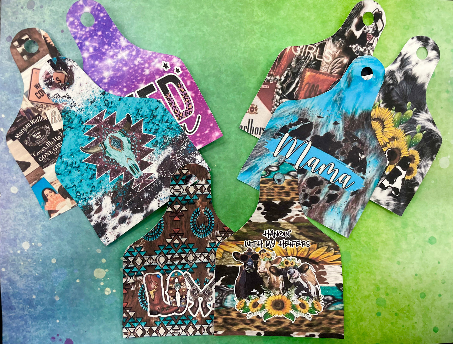 Cow Ear Tag Mold + Cardstock