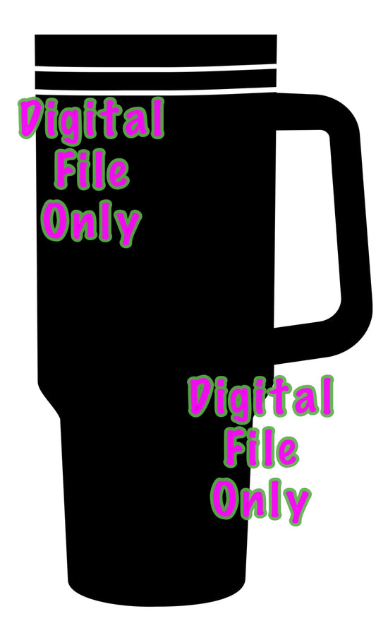 Tumbler Cup With Handle  SVG