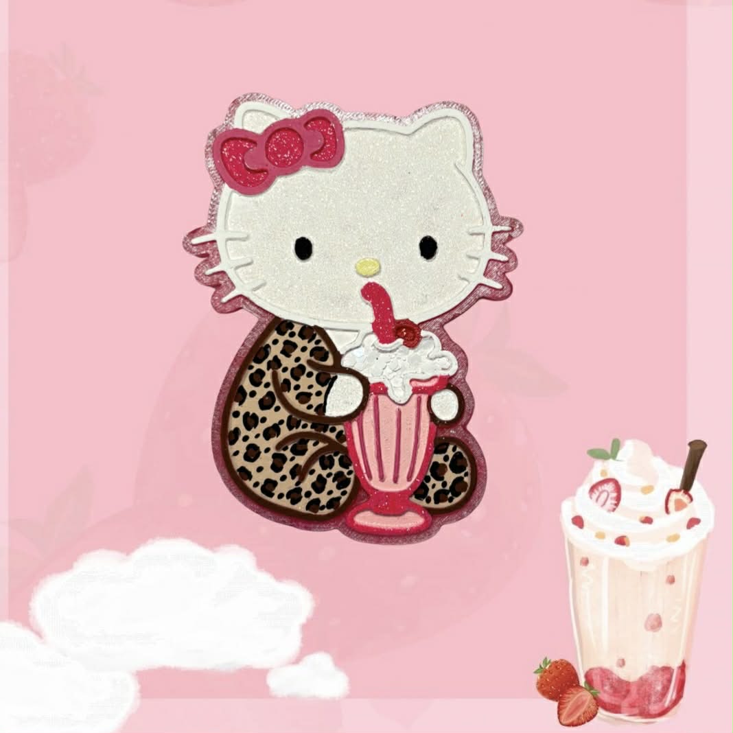 HK drinking milkshake in a onesie