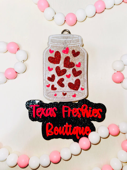 Hearts in a Jar Valentine's Day Freshie